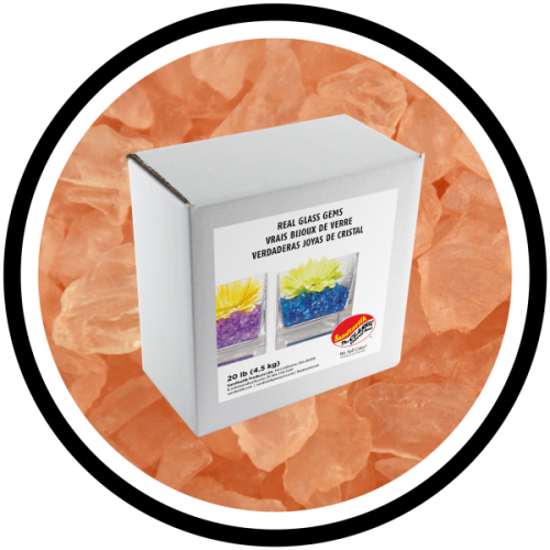Colored ICE - Peach - 20 lb (9.09 kg) Box